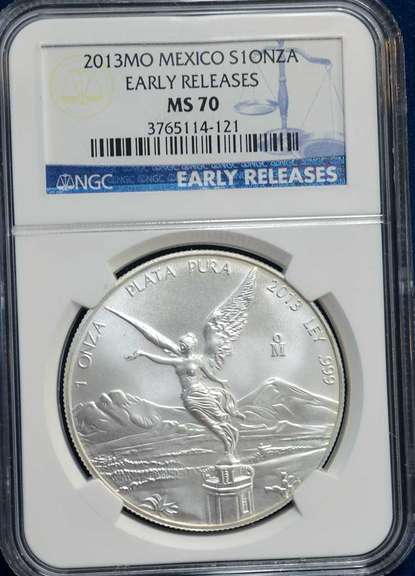 2013 MO Mexico S1 ONZA ER NGC MS70