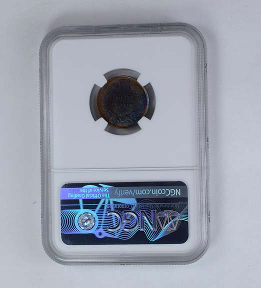 MS62 BN 1900 Indian Head Cent - Blue Tone - Graded NGC