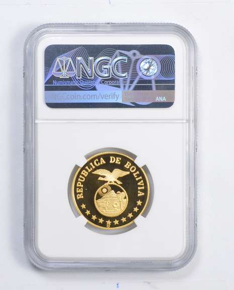 PF69 UCAM 1979CHI Bolivia 4000 Pesos Bolivianos Gold Coin Graded NGC