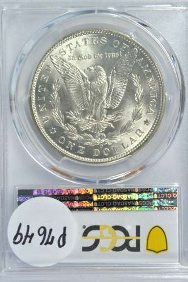Solid Gem BU 1899-O Morgan Silver Dollar. PCGS MS65