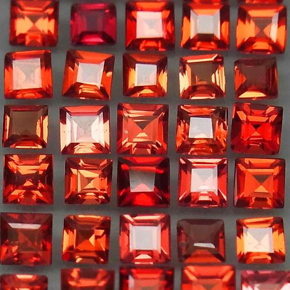 Pristine 6.52ct open color VS Garnet set