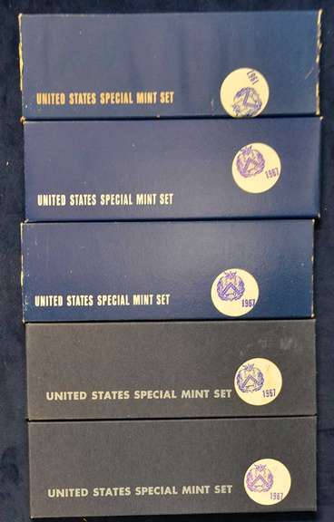 Lot of 5 1967 SMS In OGP