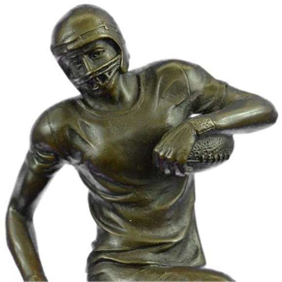 Trophy Football Player Bronze Sculpture