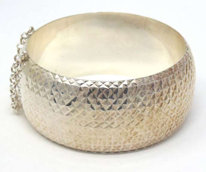 Sterling Silver Cuff Bangle Bracelet