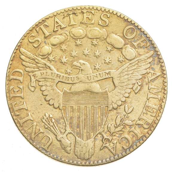 1800 $5.00 Liberty Cap Gold Half Eagle