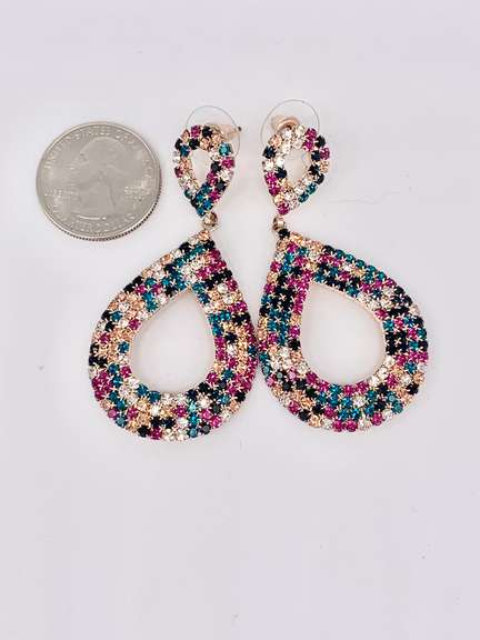 Stunning Designer Crystal Earrings