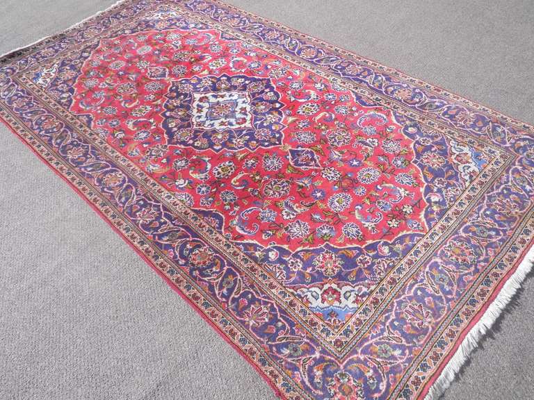 Semi Antique Persian Kashan 4.9x8.9