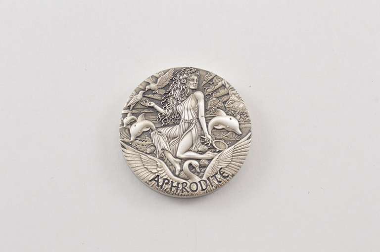 2015 Tuvalu $2 Goddesses Of Olympus Aphrodite 2 Oz Silver Coin - Box