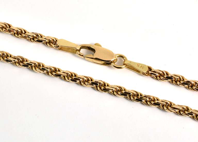 Popular Diamond Cut Rope Necklace