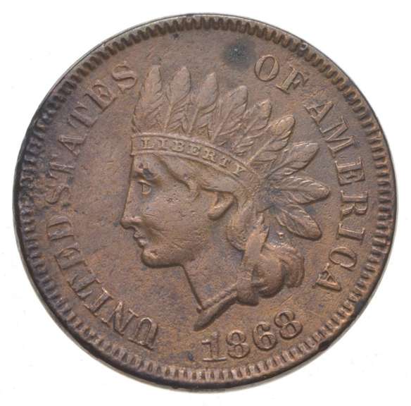 1868 Indian Head Cent