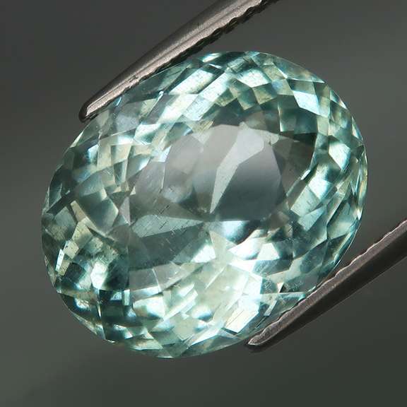 High fire 9.38ct untreated Brazilian Aquamarine