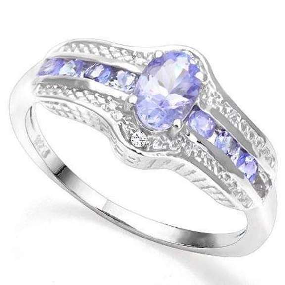Tanzanite Sterling Silver Ring
