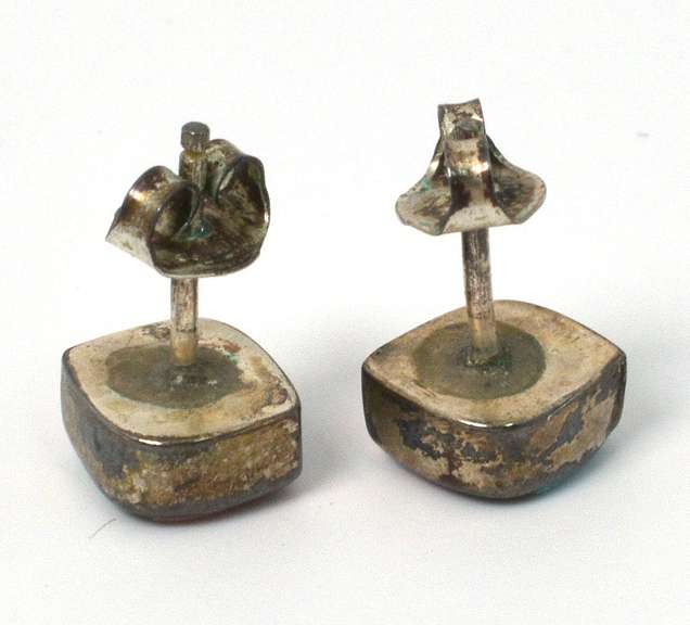 Vintage Sterling Silver Turquoise Earrings