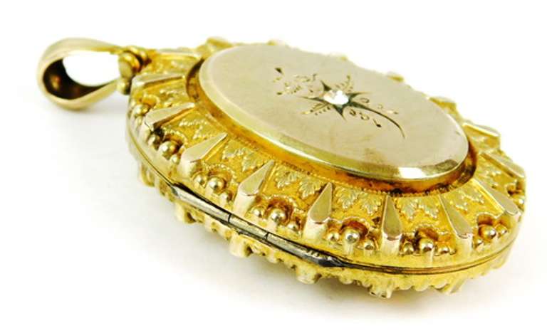 Very Large Antique Gold-Filled Locket