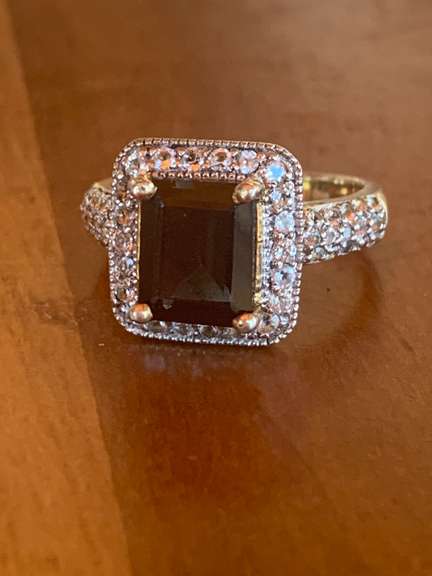 Stunning Blue Topaz & Diamond Cocktail Ring