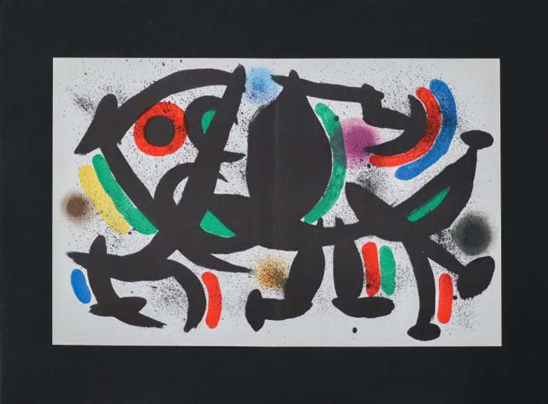 JOAN MIRO PLATE VIII 1972