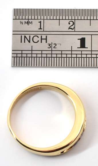 Tasteful man's Ruby & Diamond Band