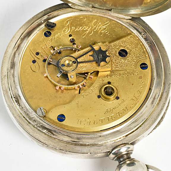 Attractive Waltham Pocket Watch in Coin Silver
