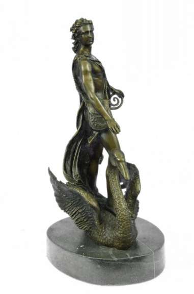 Greek Soldier Bronze Statue