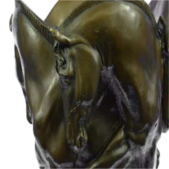 Four Horses Vase Bronze Sculpture