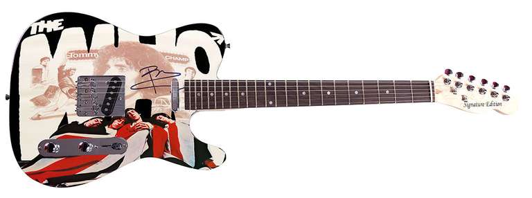The Who Pete Townshend Autographed Guitar