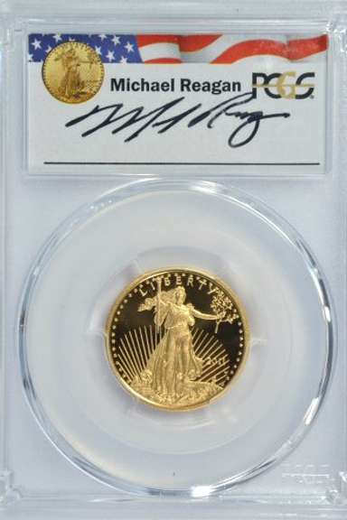 Perfect 2011-W $10 Gold. Reagan signed  PCGS PR70DCAM