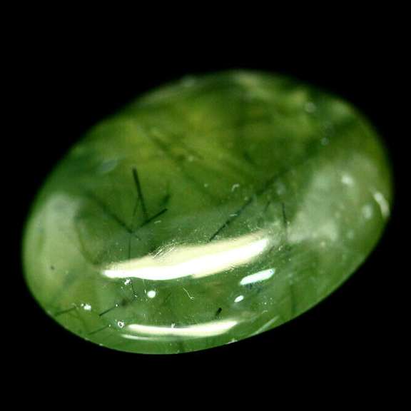 Collectors 56.51ct rutilated Prehnite