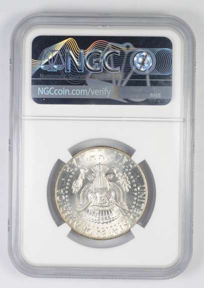 MS66+ 1964 Kennedy Half Dollar - Graded NGC - Beautiful Toning