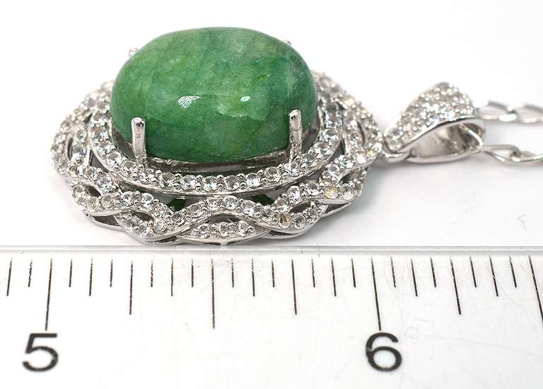 Glorious Natural Emerald & Sapphire Necklace
