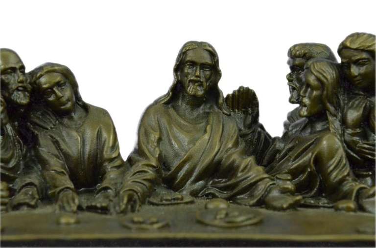 Christian Faith Last Supper Bronze Sculpture
