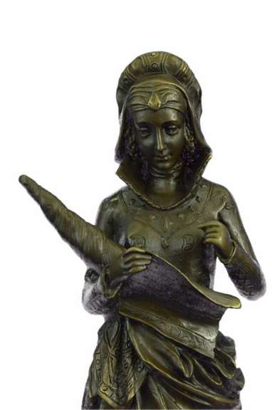 Fortuna Roman Goddess Bronze Statue