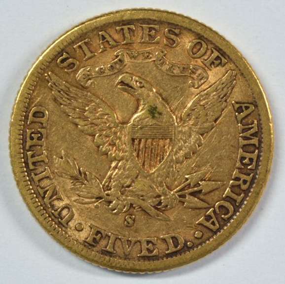 Sharp 1899-S US $5 Liberty Gold Piece