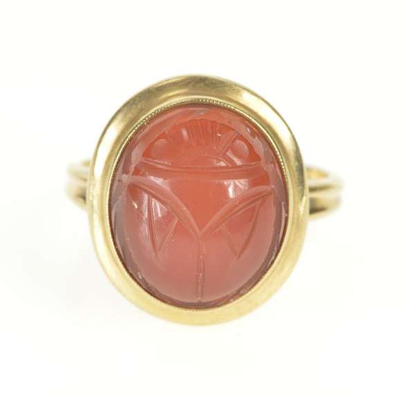 14K Yellow Gold Oval Amethyst Chevron Link Tennis Bracelet