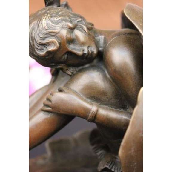 Nude Girl Emerging from Egg Shell Bronze Sculpture