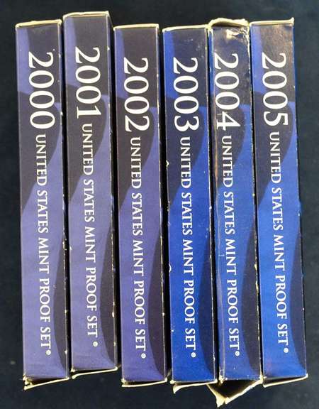 Lot Run Of  6 Proof Sets 2000-2005