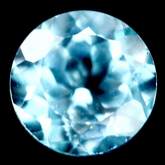 Fiery 3.68ct heavy flashing Topaz solitaire
