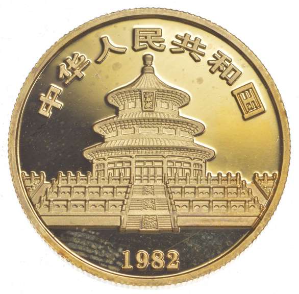 1982 China Panda 1/4 Oz. .999 Fine Gold Coin
