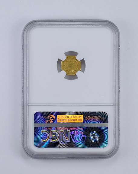 MS61 1869 Octag Liberty Gold Dollar - BG-1106 - Graded NGC