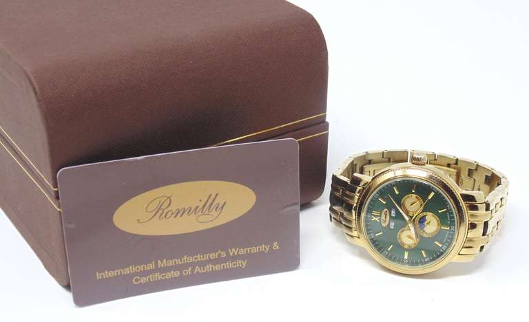 Romilly Chrono Green Dial Watch