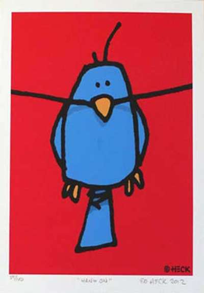 Ed Heck Hang On Signed Limited Edition