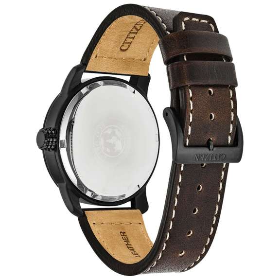 Citizen Eco-Drive Dark Blue Dial Brown Leather  Watch