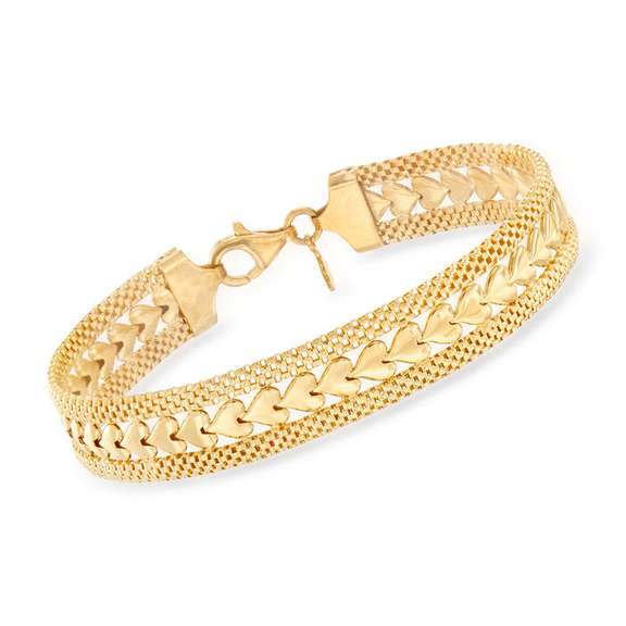 18KT over Sterling Silver Bracelet