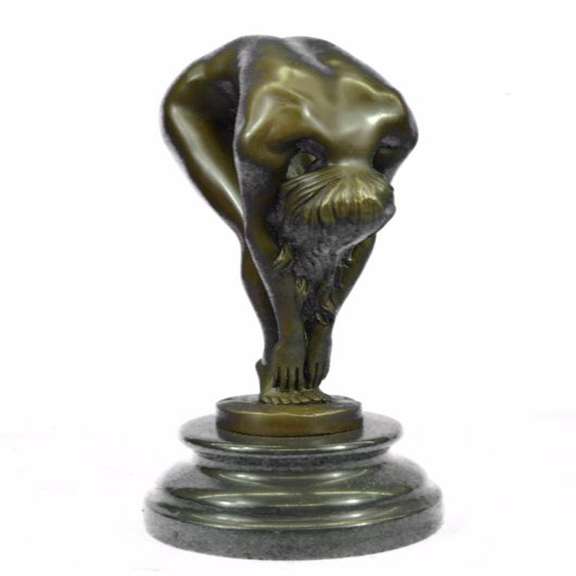 Erotic Sensual Nude Female Woman Bronze Statue