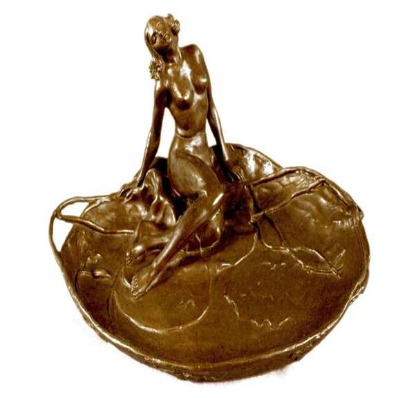 Amazing Jewelry Holder Bronze Sculpture