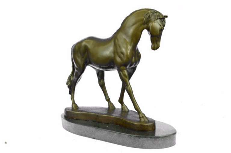 Bronze Sculpture Stallion Horse Figurine