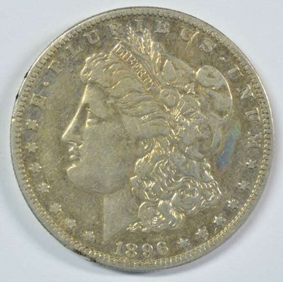 Key upper end circulated 1896-S Morgan Silver Dollar