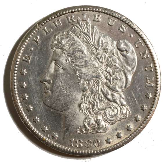 1880 CC 8/7 Low VAM 6 Slider Morgan Dollar