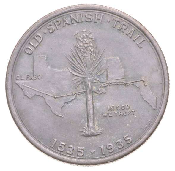 1935 Old Spanish Trail Commemorative Half Dollar