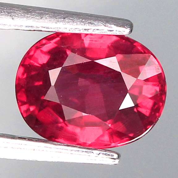 Untreated 1.12ct raspberry red Rhodolite Garnet
