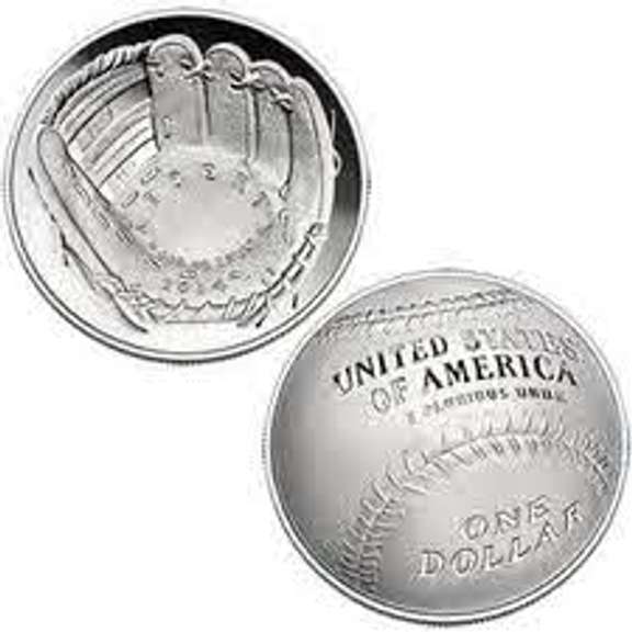 2014 Baseball Hall Of Fame Proof Silver Dollar in OGP
